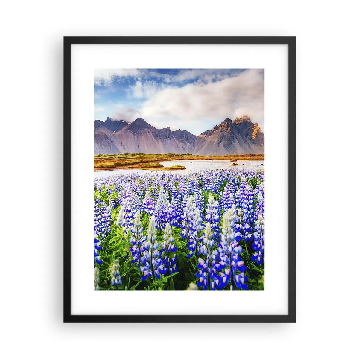 Pôster com moldura preta - Força e severidade ao lado da suavidade - 40x50 cm