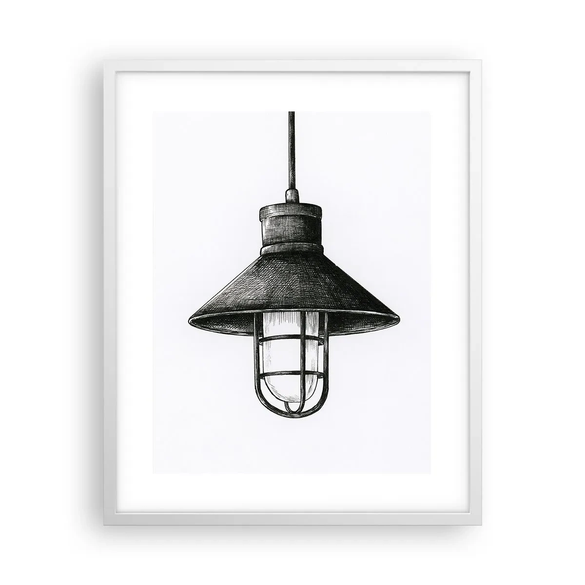 Pôster em moldura branca - Como antigamente… - 40x50 cm