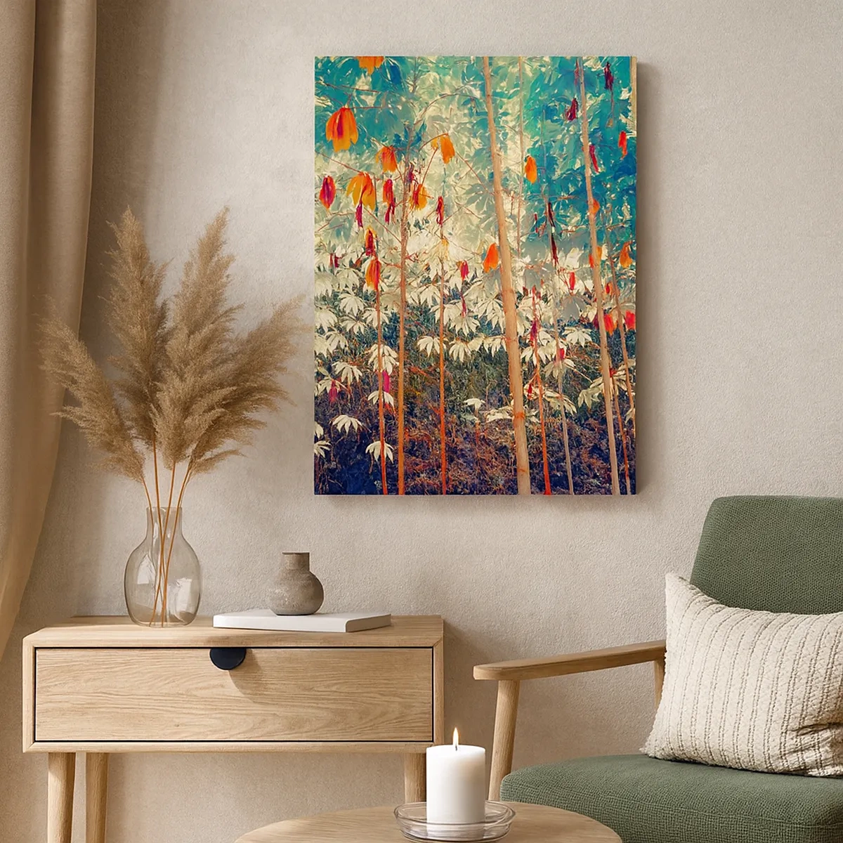 Quadro em tela - A vida secreta das folhas - 50x70 cm