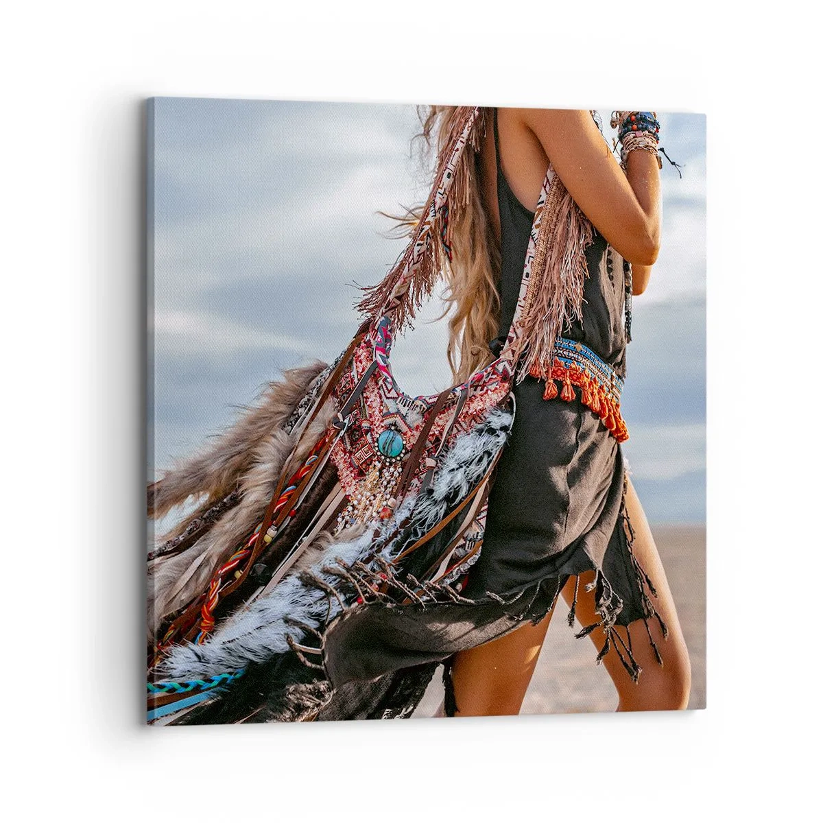 Quadro em tela - Namorada do Xamã - 70x70 cm