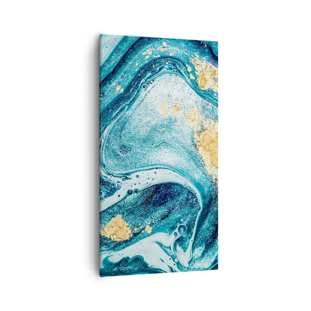 Quadro em tela - Redemoinho azul - 55x100 cm