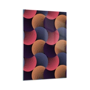 Quadro em vidro - Num ritmo circular - 70x100 cm
