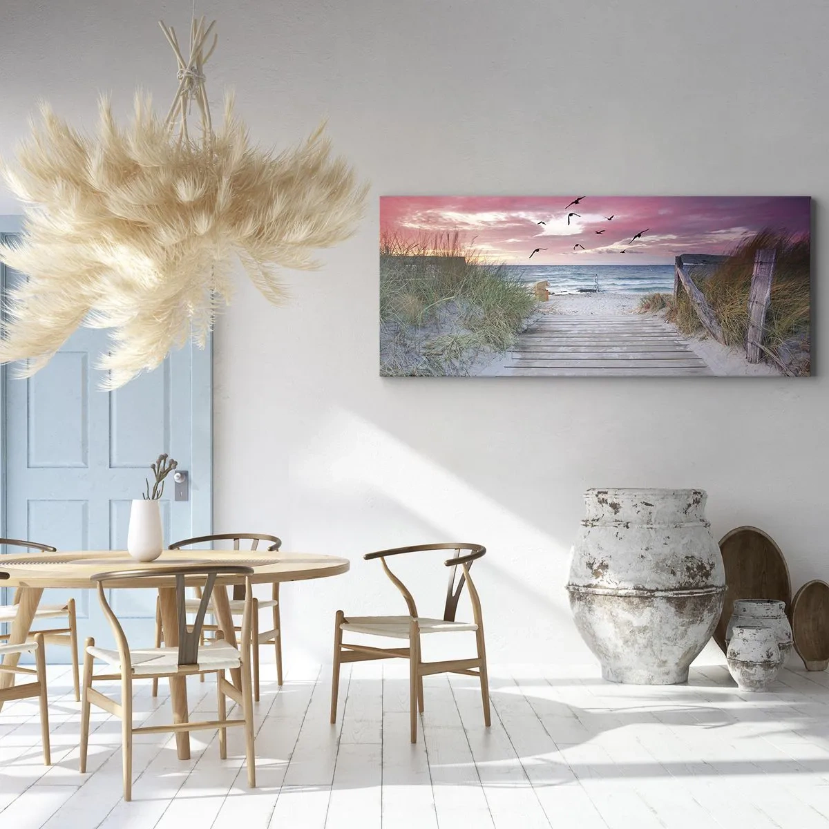 Quadro em tela - Impressão do Báltico - 160x50 cm