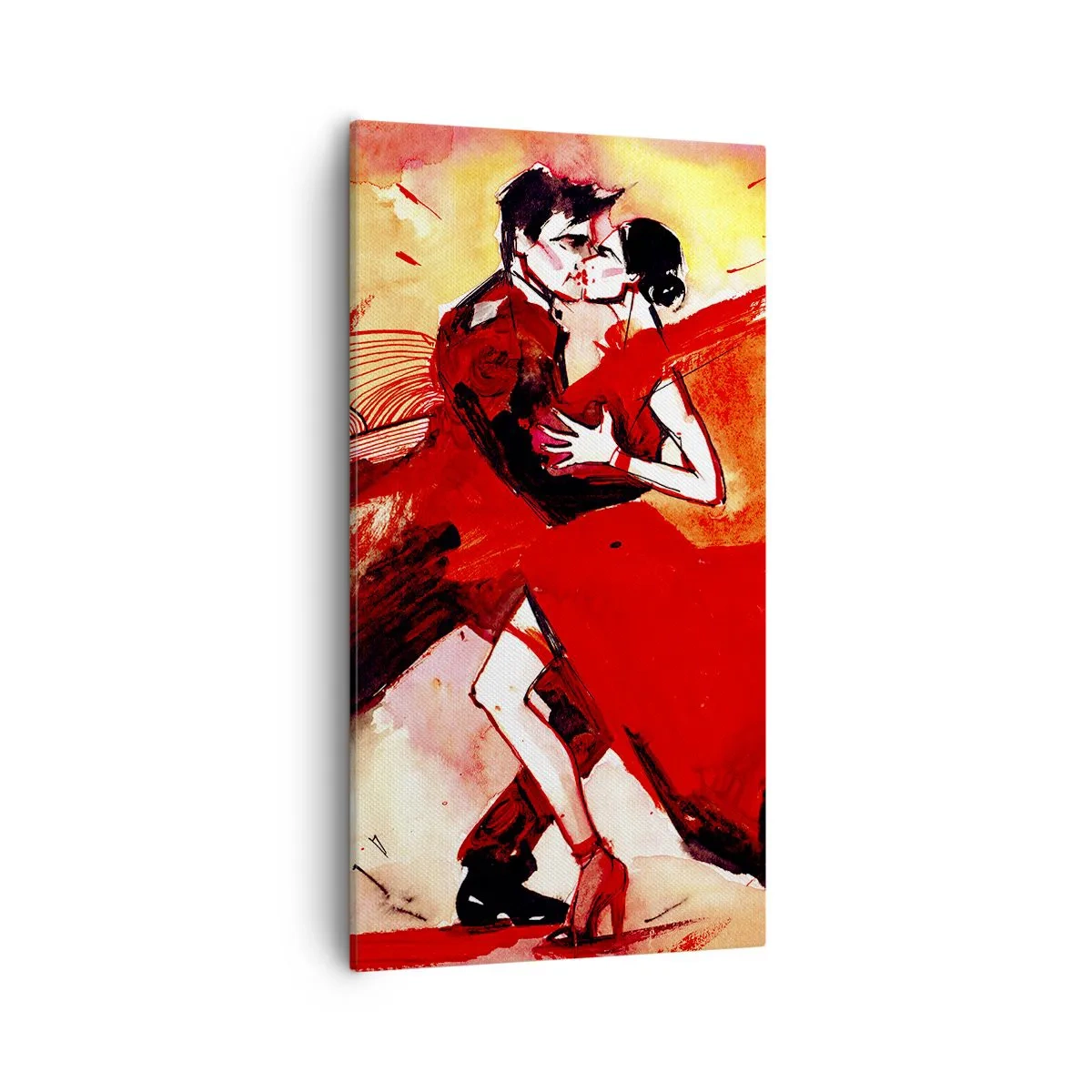 Quadro em tela - O ritmo roxo da paixão - 55x100 cm