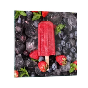 Quadro em vidro - O sabor de um verão quente - 30x30 cm