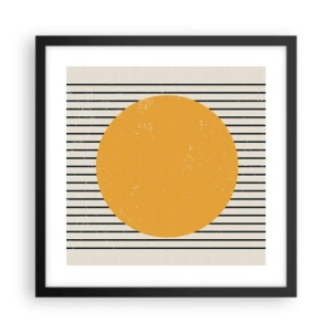 Pôster com moldura preta - O poder da simplicidade - 40x40 cm