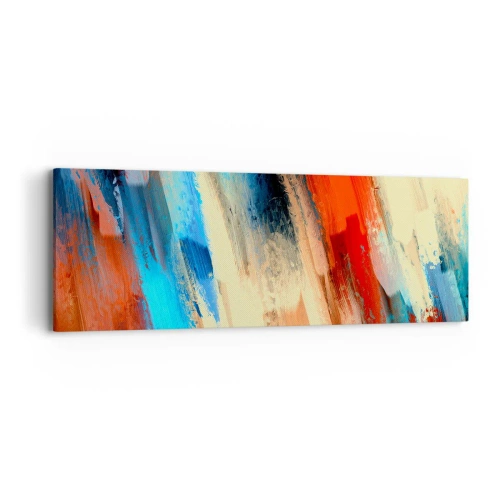 Quadro em tela - Cascata de cores - 90x30 cm