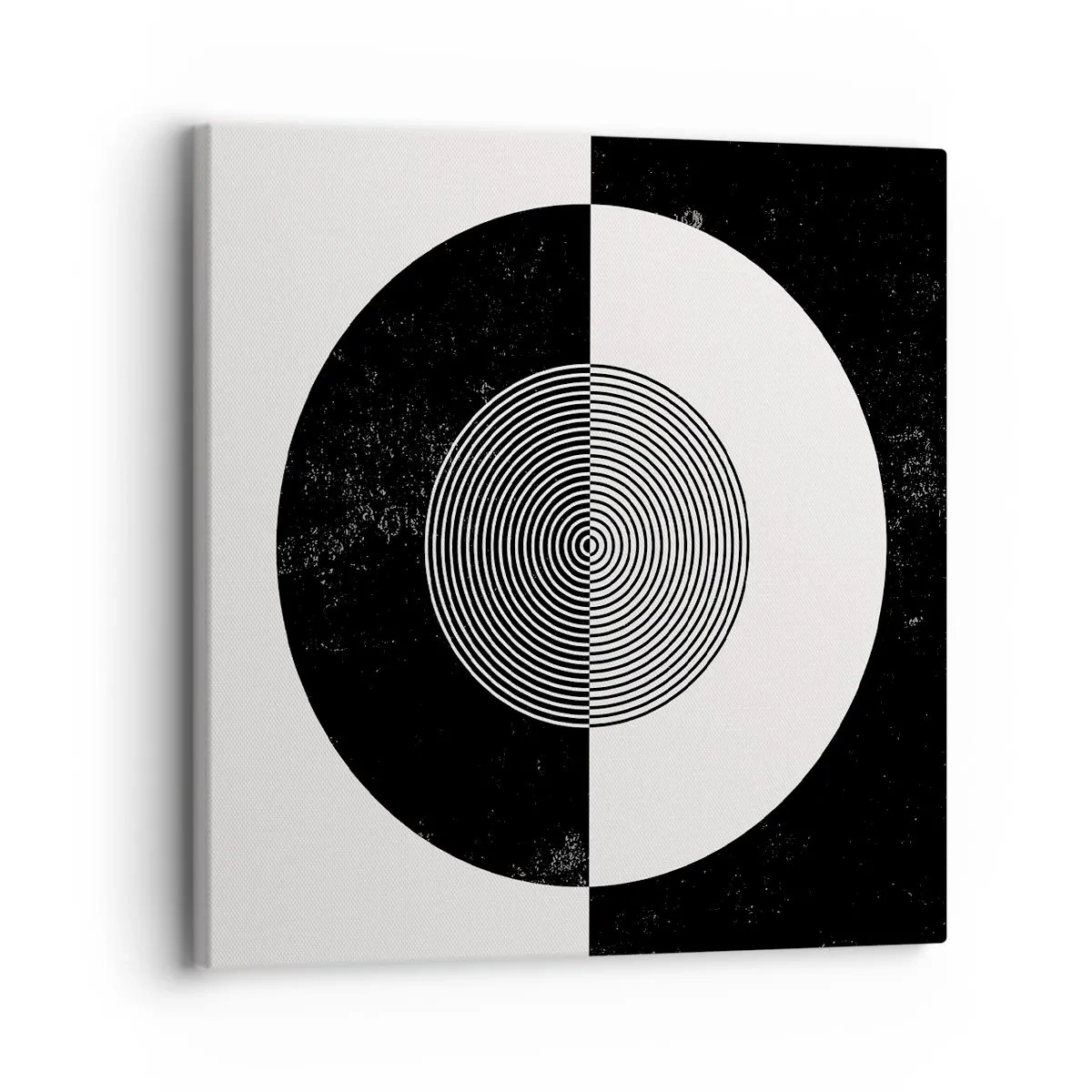 Quadro em tela - Harmonia a preto e branco - 30x30 cm