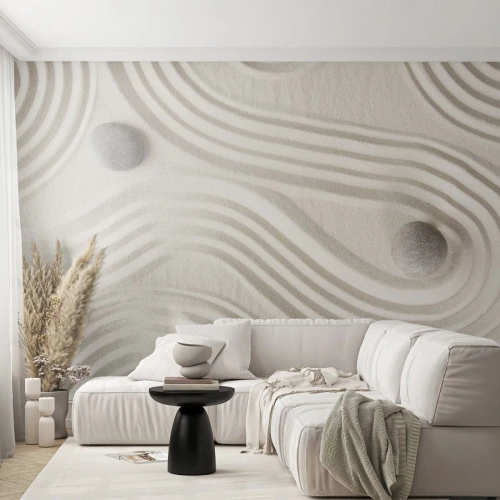 Papel de Parede Premium Canvas - Um toque de calor - Abstração, Pedaço, Areia - 250x175 cm