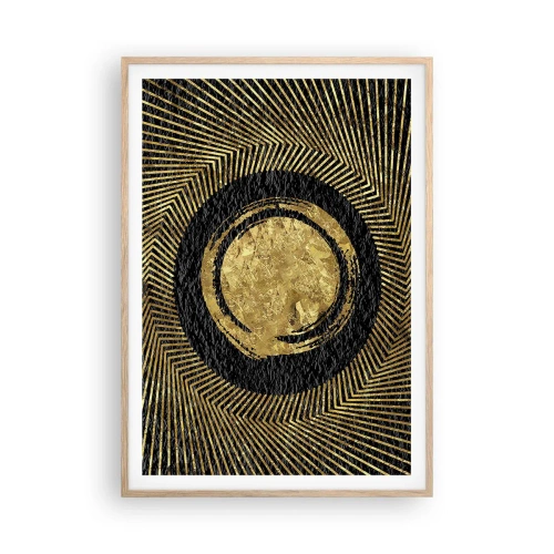 Pôster com moldura de carvalho claro - Composição glamourosa - 70x100 cm