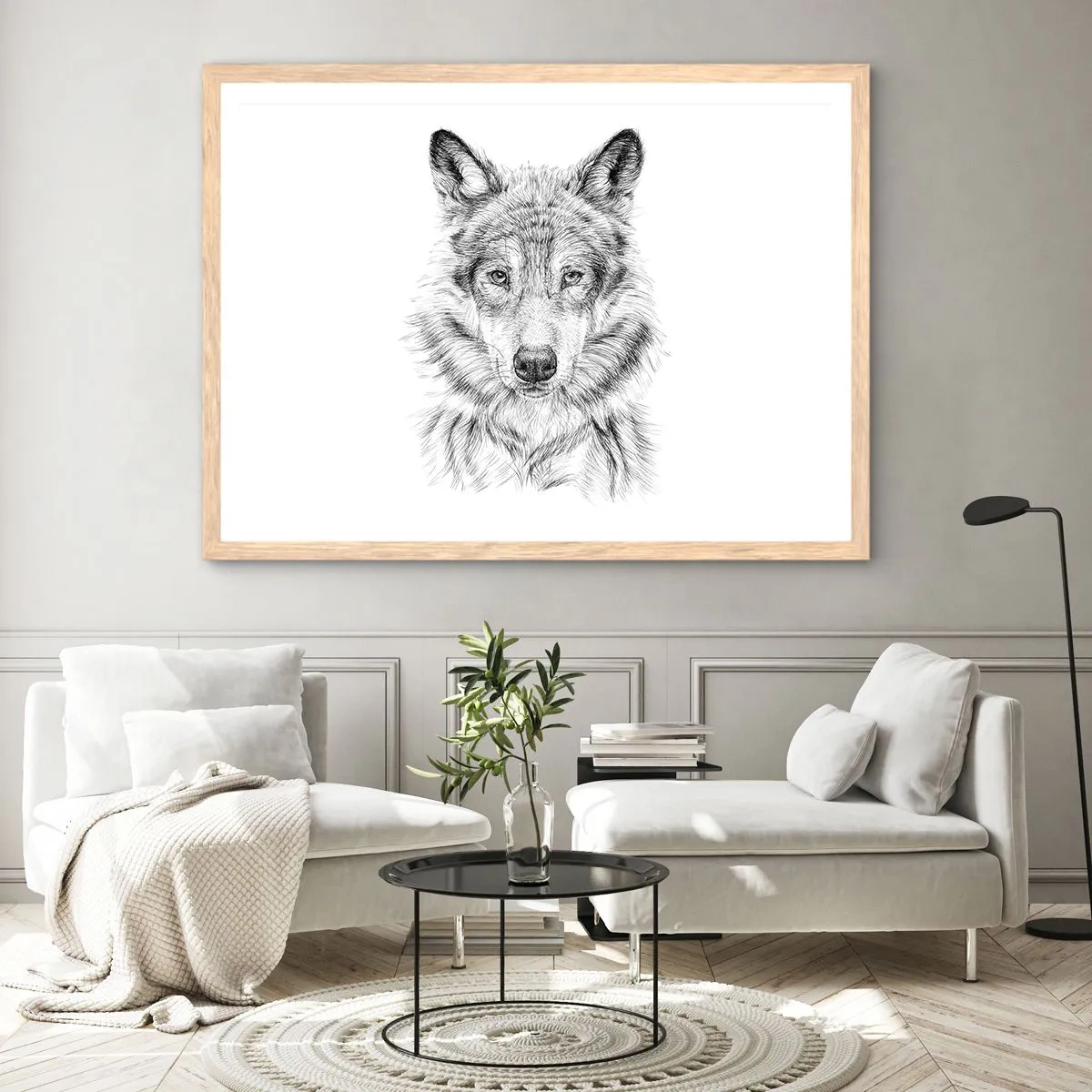 Pôster com moldura de carvalho claro - Um líder nato - 91x61 cm