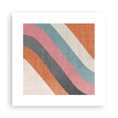 Pôster - Composição diagonal – movimento - 30x30 cm