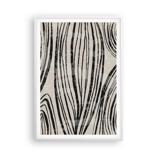 Pôster em moldura branca - Piscina em linha - 70x100 cm