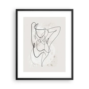 Pôster com moldura preta - A arte da sedução - 40x50 cm