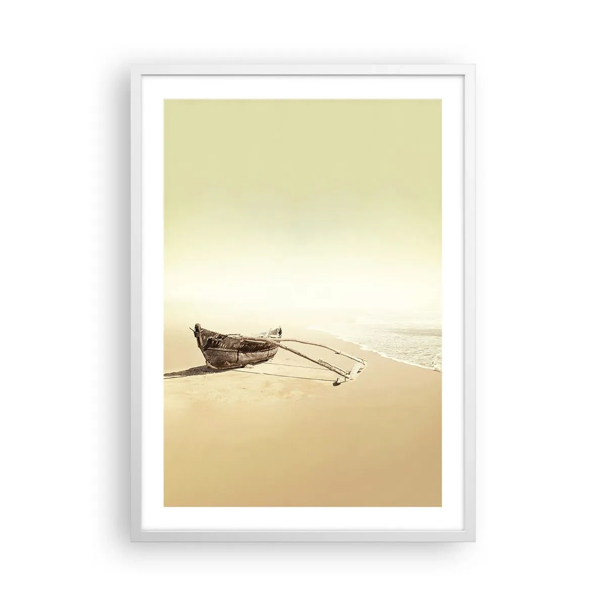 Pôster em moldura branca - Memória dos mares do sul - 50x70 cm