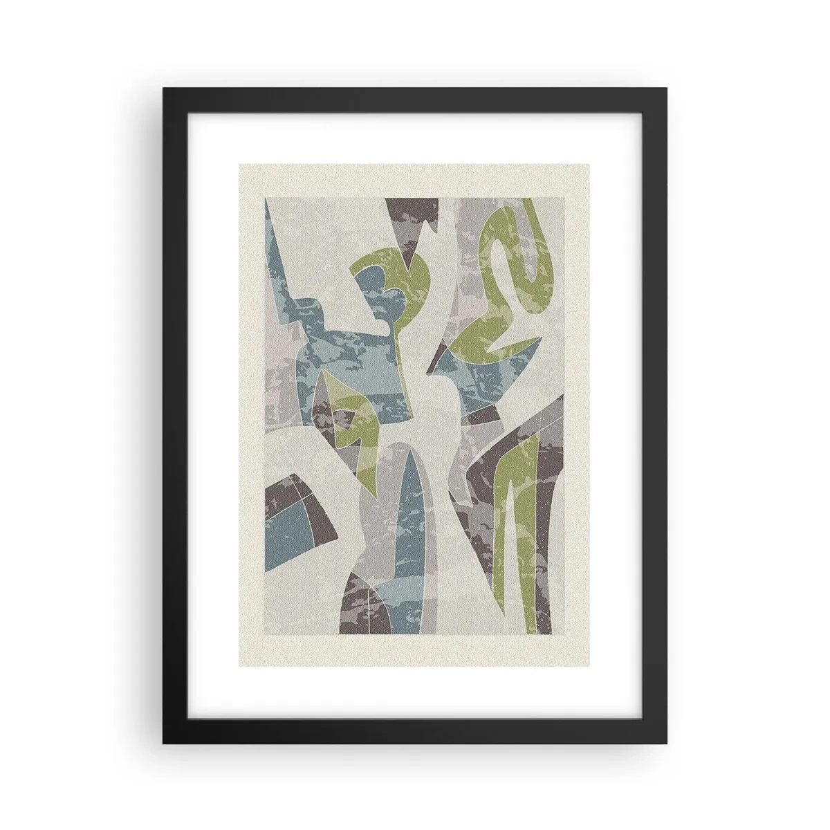 Pôster com moldura preta - Composição atrás do vidro - 30x40 cm