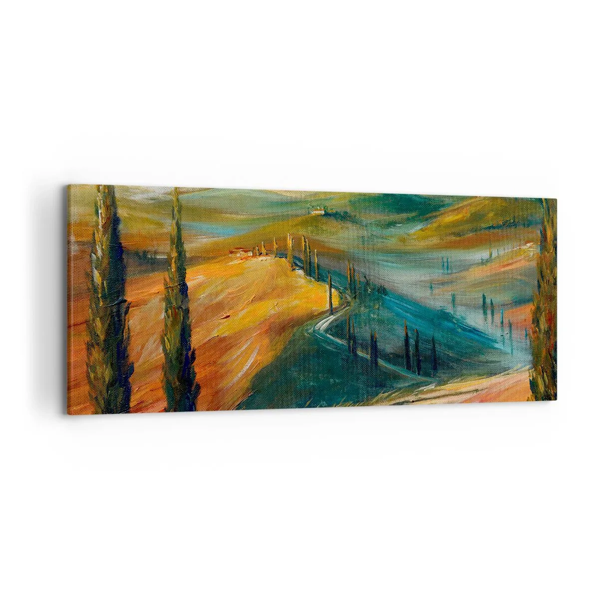 Quadro em tela - Paisagem da Toscana - 120x50 cm