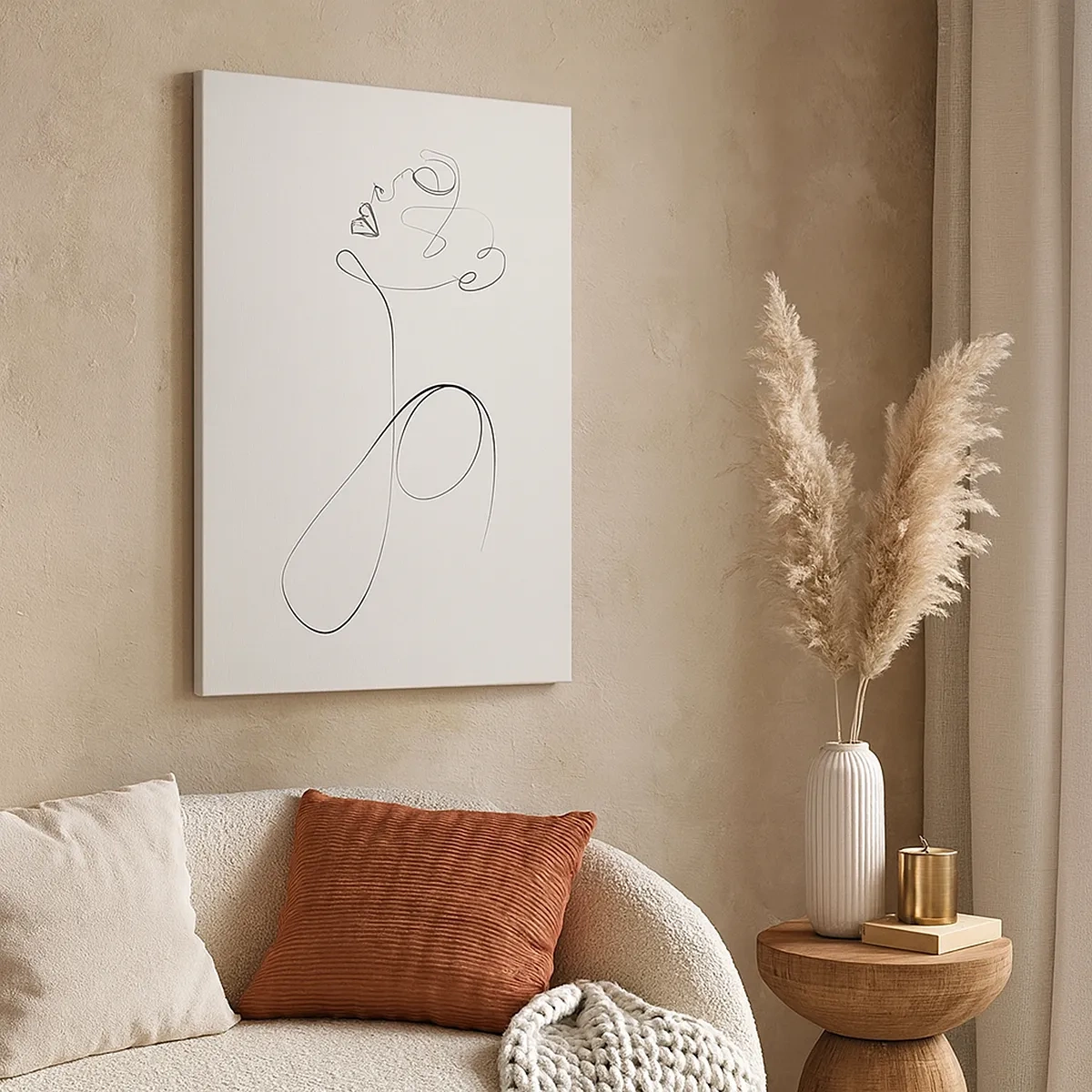 Quadro em tela - Enrolada em sonhos - 50x70 cm