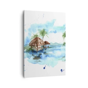 Quadro em tela - Algures no Pacífico - 70x100 cm