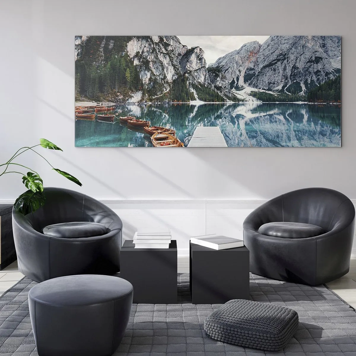 Quadro em vidro - Vamos mostrar-lhe a beleza - 120x50 cm