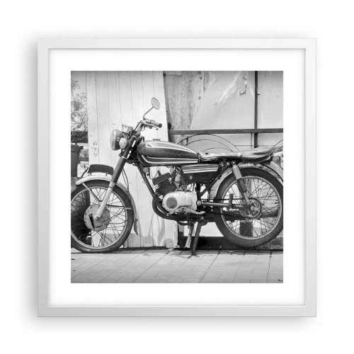 Pôster em moldura branca - O clássico acima de tudo - 40x40 cm