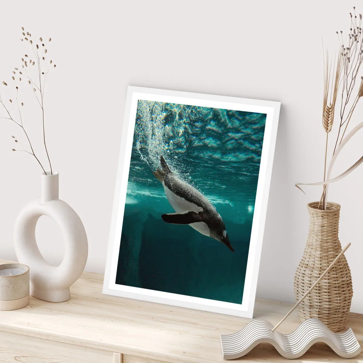 Pôster em moldura branca - Bem-vindo ao meu mundo - 40x50 cm