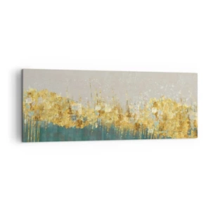 Quadro em tela - A fronteira dourada - 140x50 cm