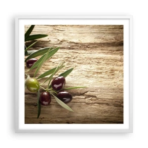Pôster em moldura branca - Direto da natureza - 60x60 cm