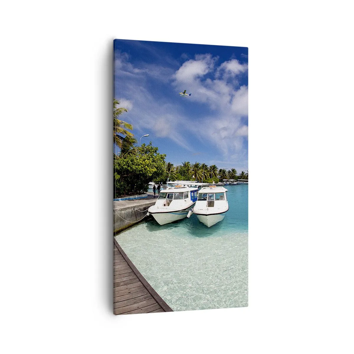 Quadro em tela - No entanto, o paraíso existe - 55x100 cm