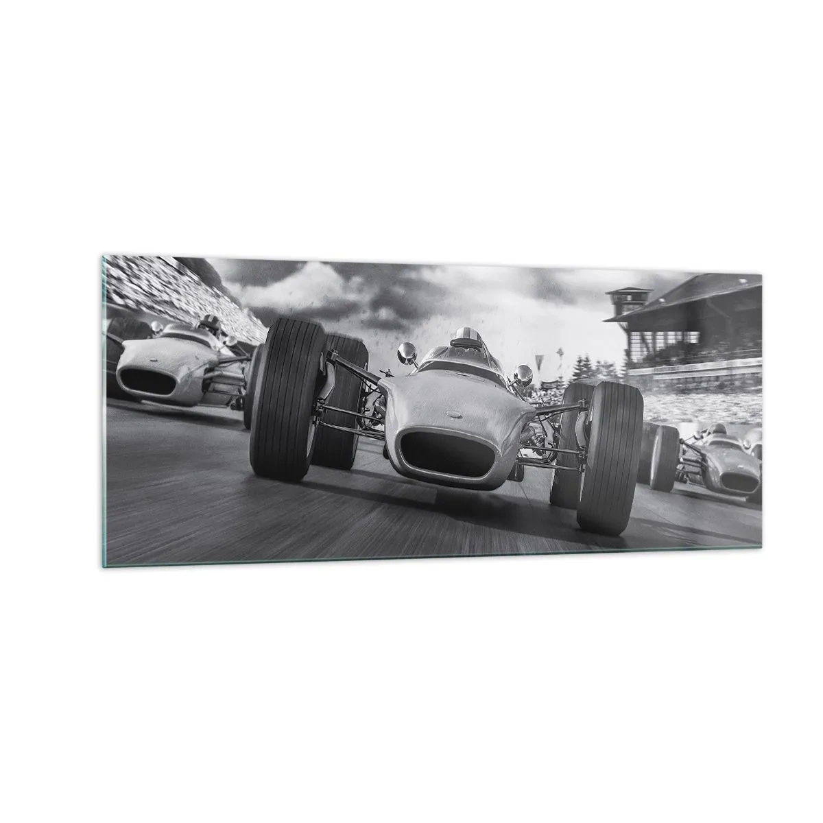 Quadro em vidro - O ronco do motor - 100x40 cm