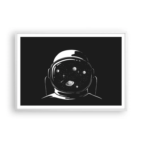 Pôster em moldura branca - Bela Vista - 100x70 cm