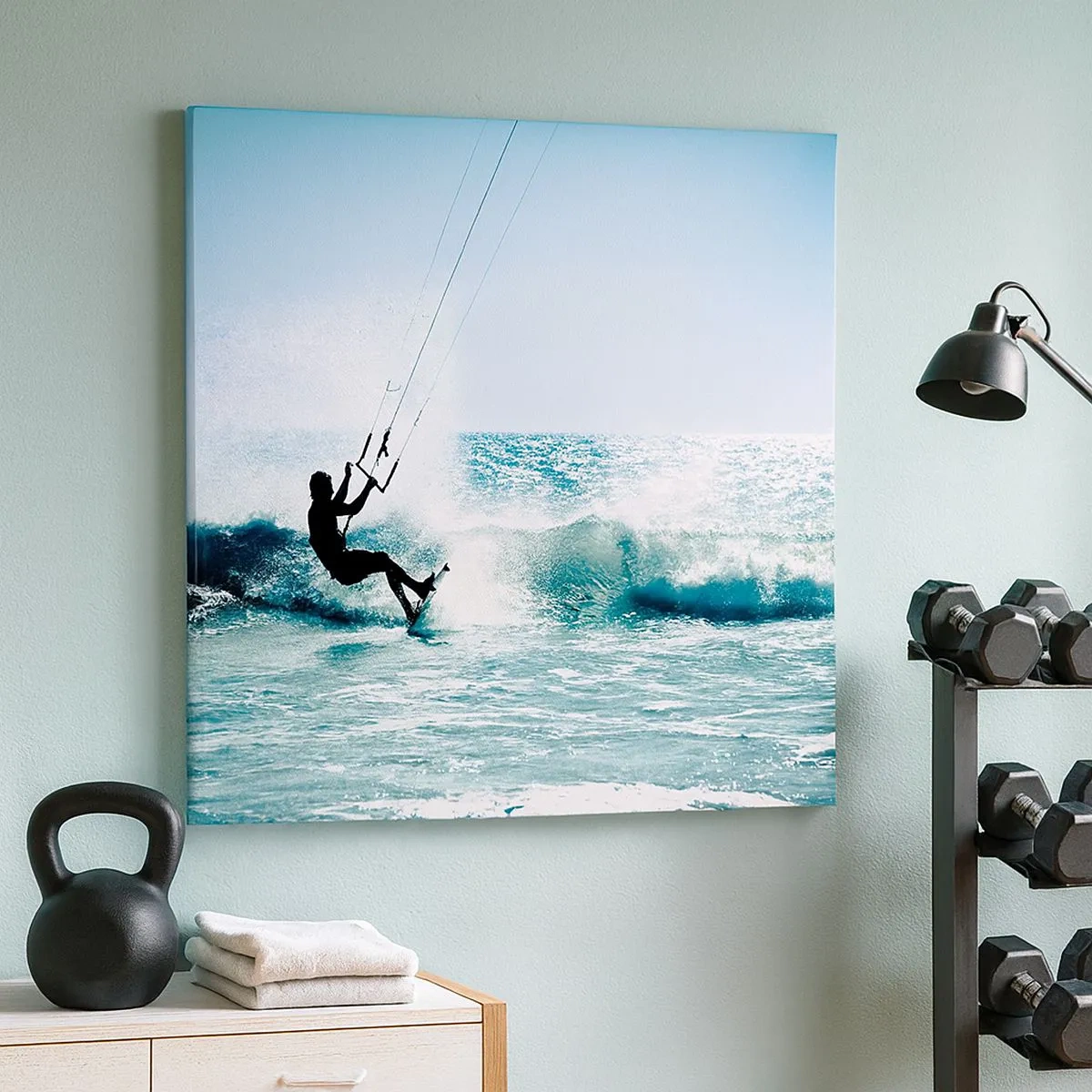 Quadro em tela - Deixe-se levar - 30x30 cm