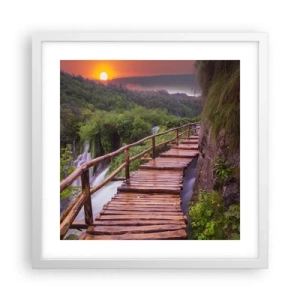 Pôster em moldura branca - Beleza inacreditável - 40x40 cm