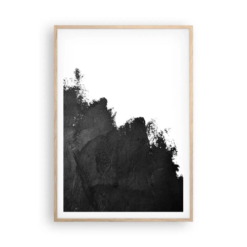 Pôster com moldura de carvalho claro - Elementos: terra - 70x100 cm