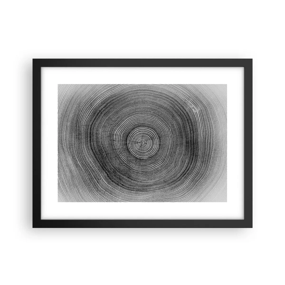 Pôster com moldura preta - Sinal dos tempos - 40x30 cm