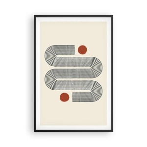 Pôster com moldura preta - Do início ao fim - 61x91 cm