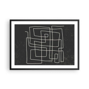 Pôster com moldura preta - Não é tão simples - 70x50 cm