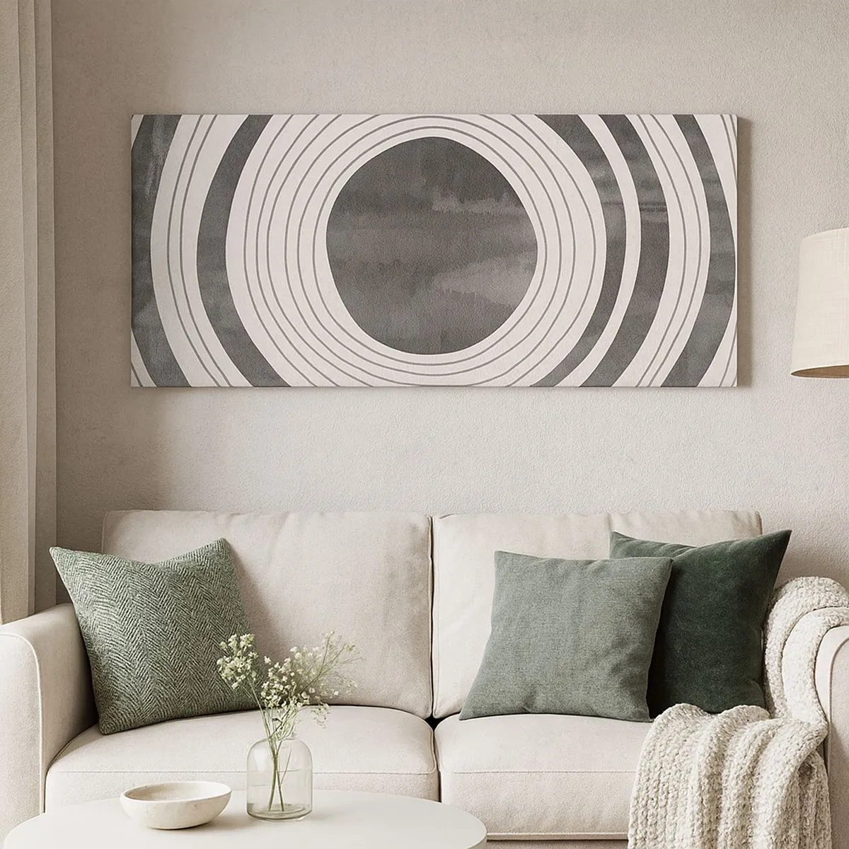 Quadro em tela - Direito ao ponto - 100x40 cm