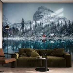 Papel de Parede Standard Eco - Retiro canadense - Paisagem, Canadá, Inverno - 200x140 cm