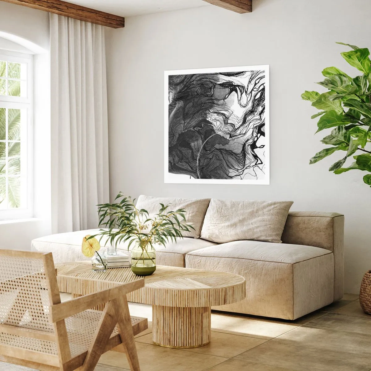 Pôster - Entrelaçados em sonhos - 50x50 cm