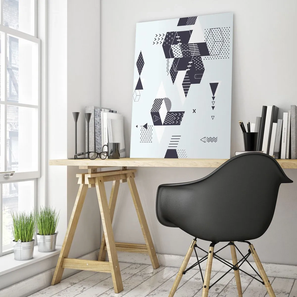 Quadro em vidro - Na alma de um matemático - 50x70 cm