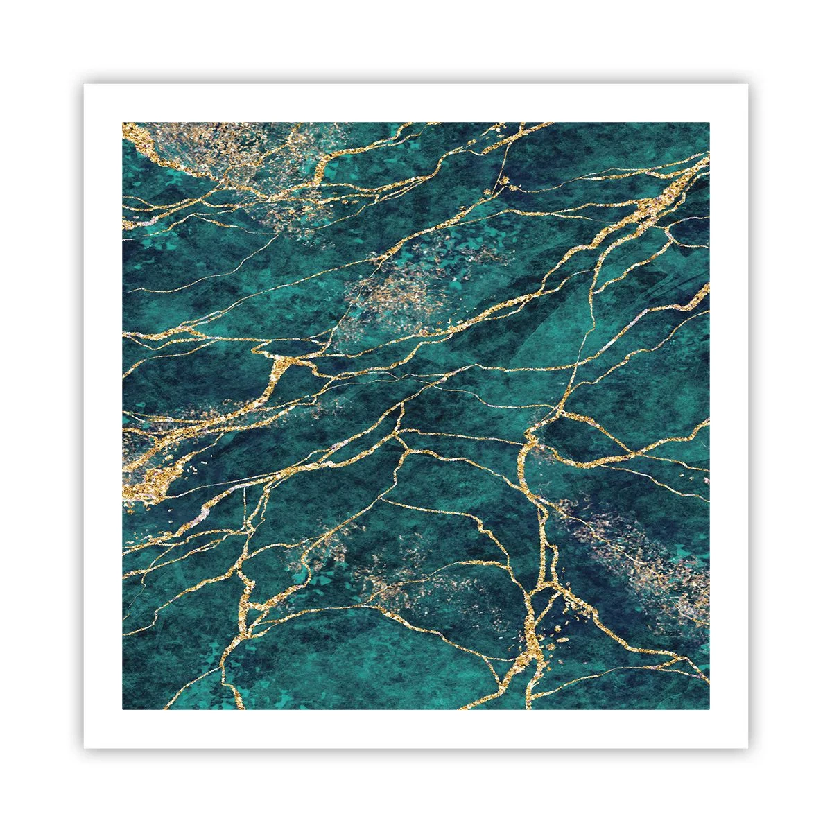 Pôster - Veia dourada - 60x60 cm