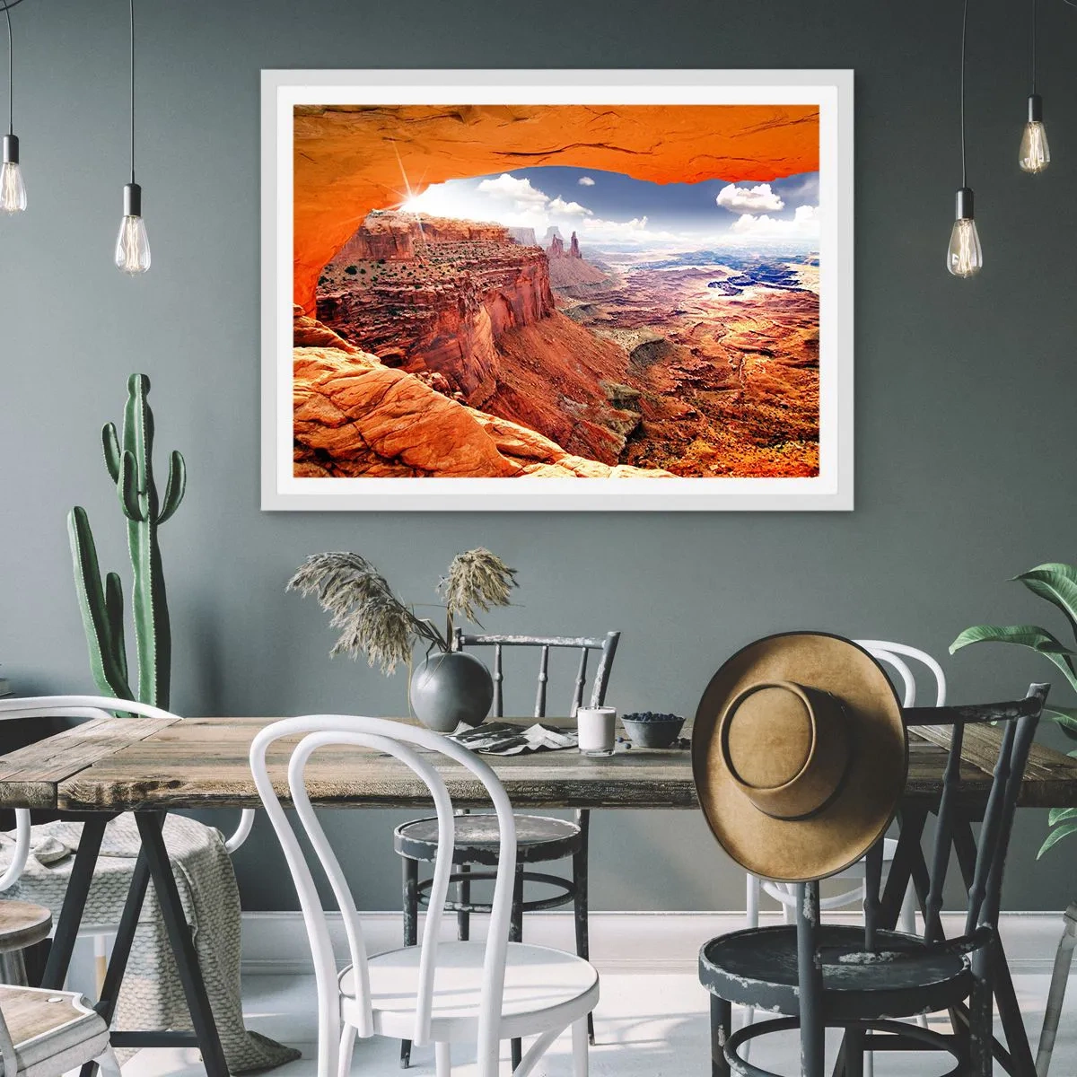 Pôster em moldura branca - Esculpido pela própria natureza - 91x61 cm