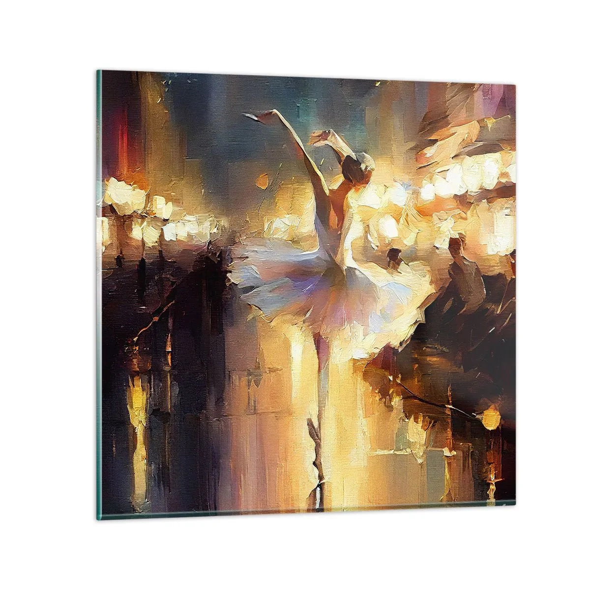 Quadro em vidro - Milagre na rua - 70x70 cm