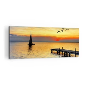 Quadro em tela - Regressos noturnos - 100x40 cm