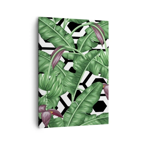 Quadro em tela - Composição simétrica por natureza - 50x70 cm