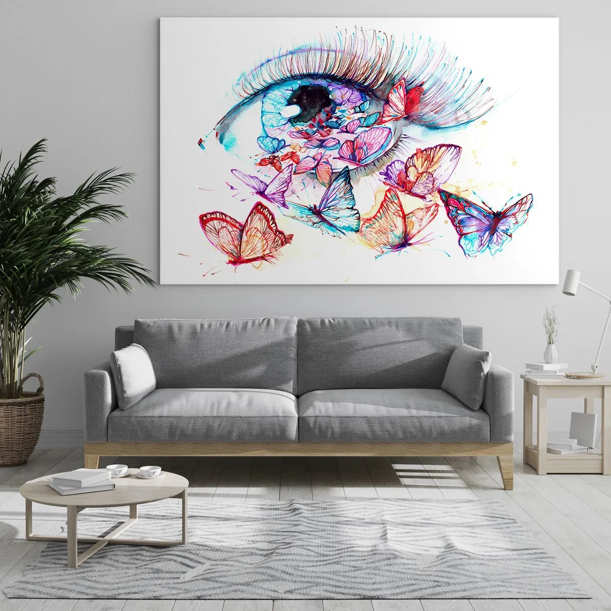 Quadro em vidro - Olhos de conto de fadas - 100x70 cm