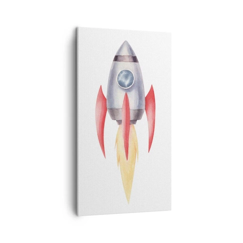 Quadro em tela - Mais alto, mais rápido e mais longe - 45x80 cm