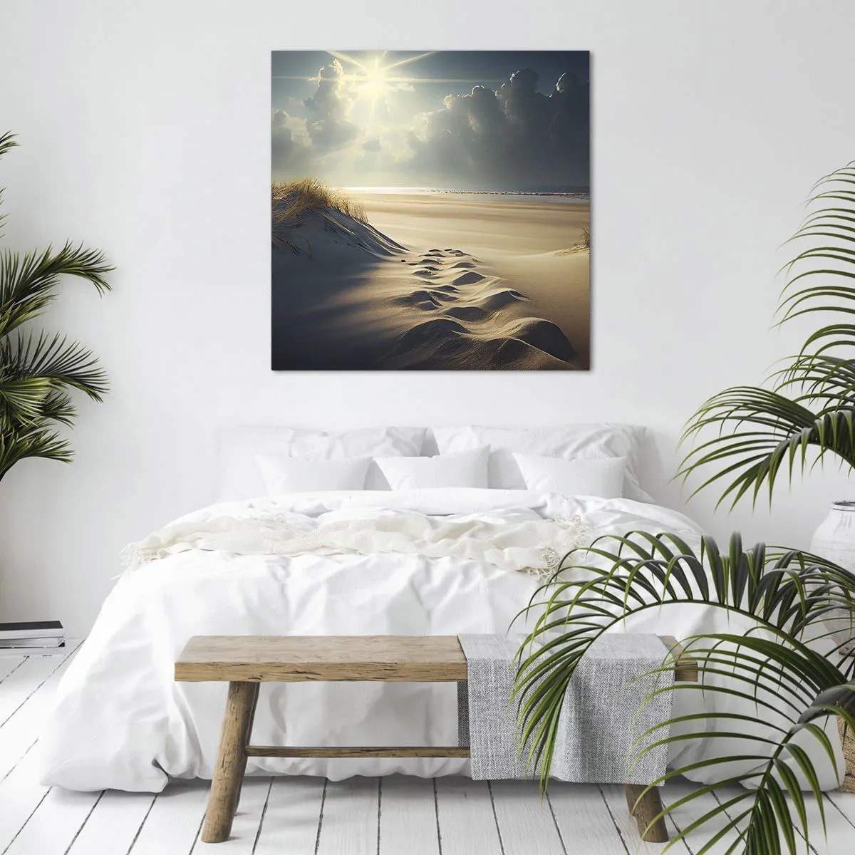 Quadro em tela - Uma paisagem relaxante - 30x30 cm