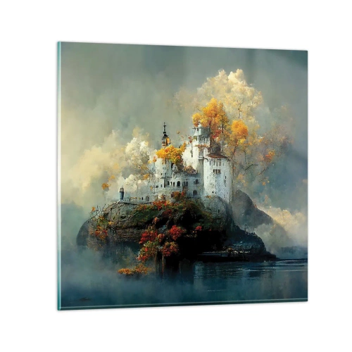 Quadro em vidro - O começo de uma história romântica - 60x60 cm